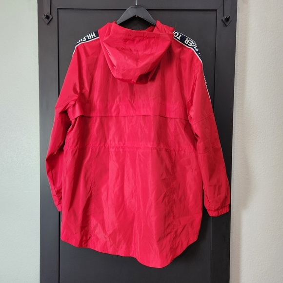 NWOT TOMMY HILFIGER ESSENTIAL HOODED WINDBREAKER- RAIN JACKET SIZE LARGE - Picture 8 of 15